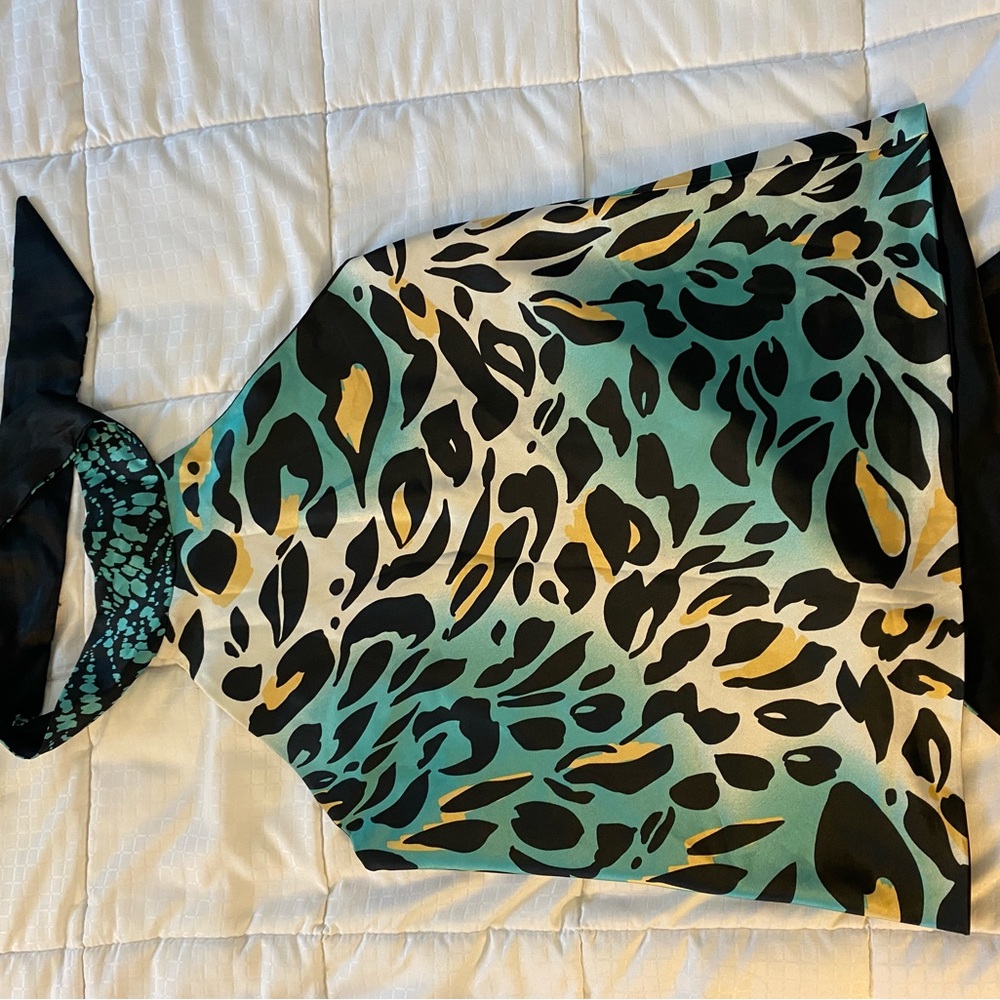 Le Chateau Leopard Print Halter Top (ties in the back)